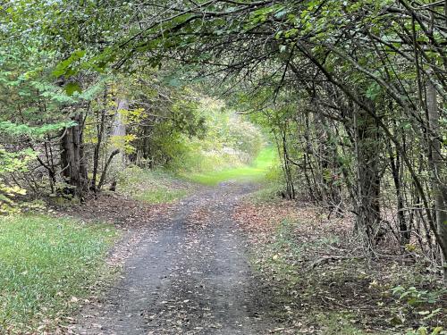 path in September at Mount Independence in western Vermont