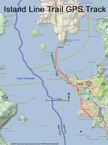 Island Line Trail gps track