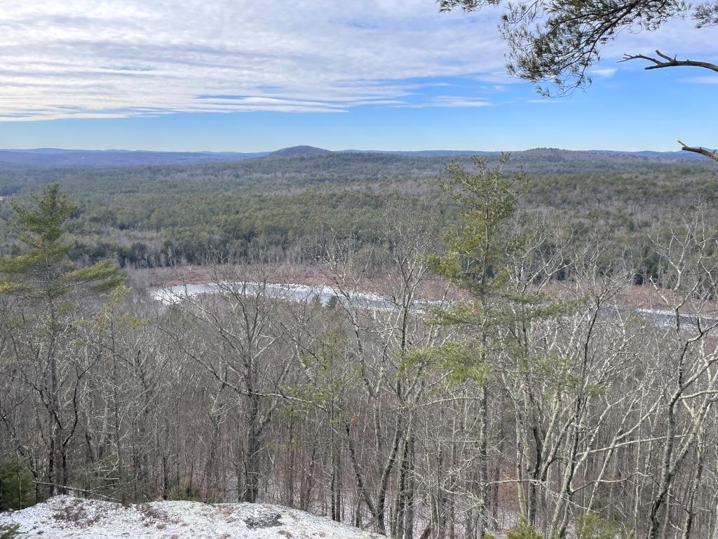 view in January from The Ledges at Jacobs Hill in north central Massachusetts