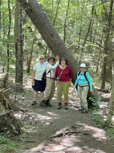 Gwen, Dick, Sarah and Andee in June at Joppa Hill Farm in southern NH