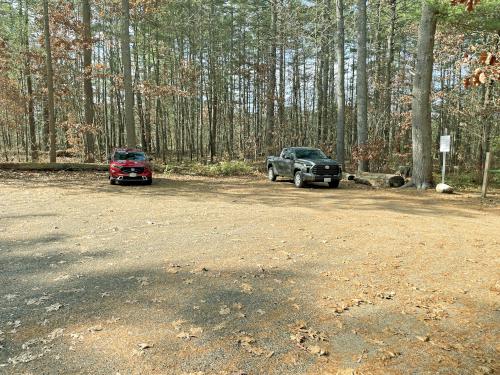 parking at Kendall Pond in southern NH