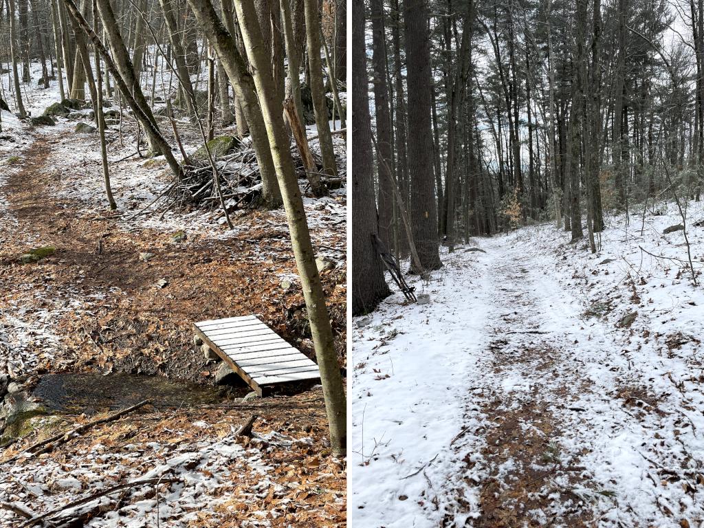 Village View Trails in January at Kissacook Hill in northeast MA