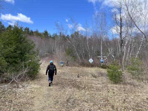 entrance in April to Langenau Forest in New Hampshire