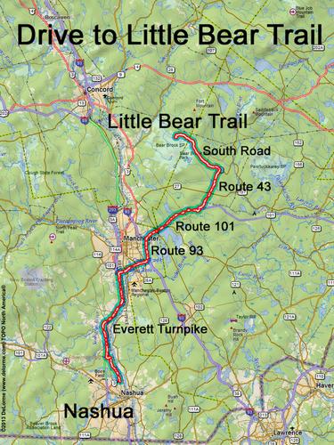 Little Bear Trail drive route