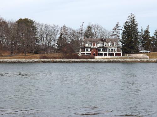 view across Curriers Cove in March from the Little Harbor Loop Trail in southeast New Hampshire