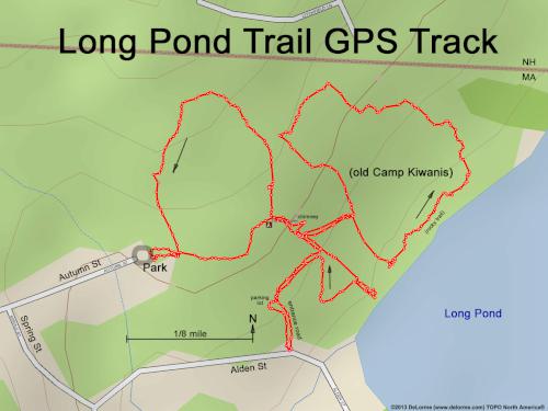 Long Pond Trail gps track