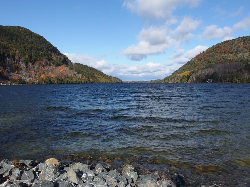 Long Lake in November as seen from the trailhead to Mansell Mountain within Acadia National Park in coastal Maine