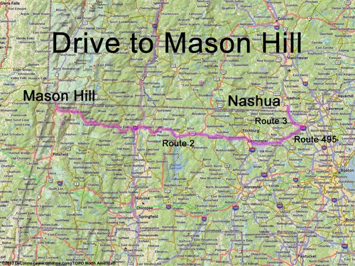 Mason Hill drive route