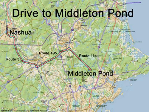 Middleton Pond drive route