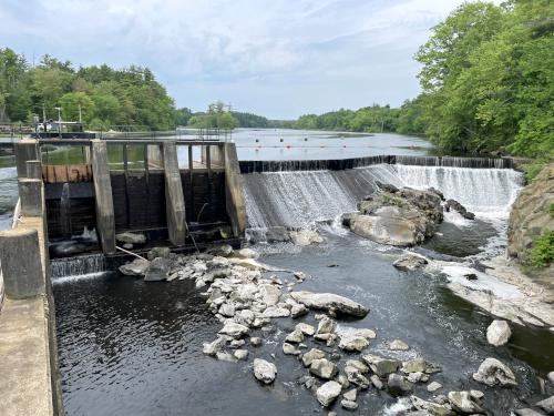 Mine Falls as seen from the electric generator plant in May at Mine Falls Park in Nashua NH