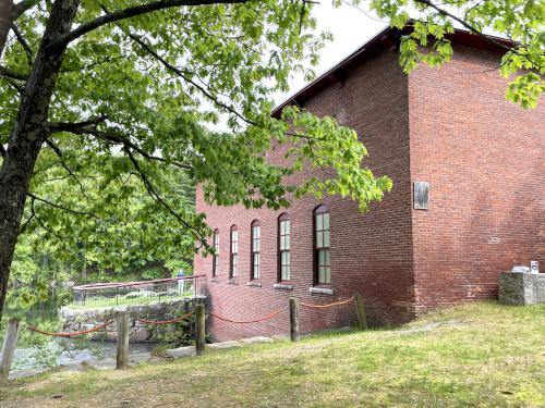 gatehouse in May at Mine Falls Park in Nashua NH