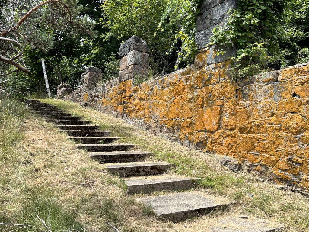 steps in July from the historic casino to North Cove at Misery Island in northeast MA