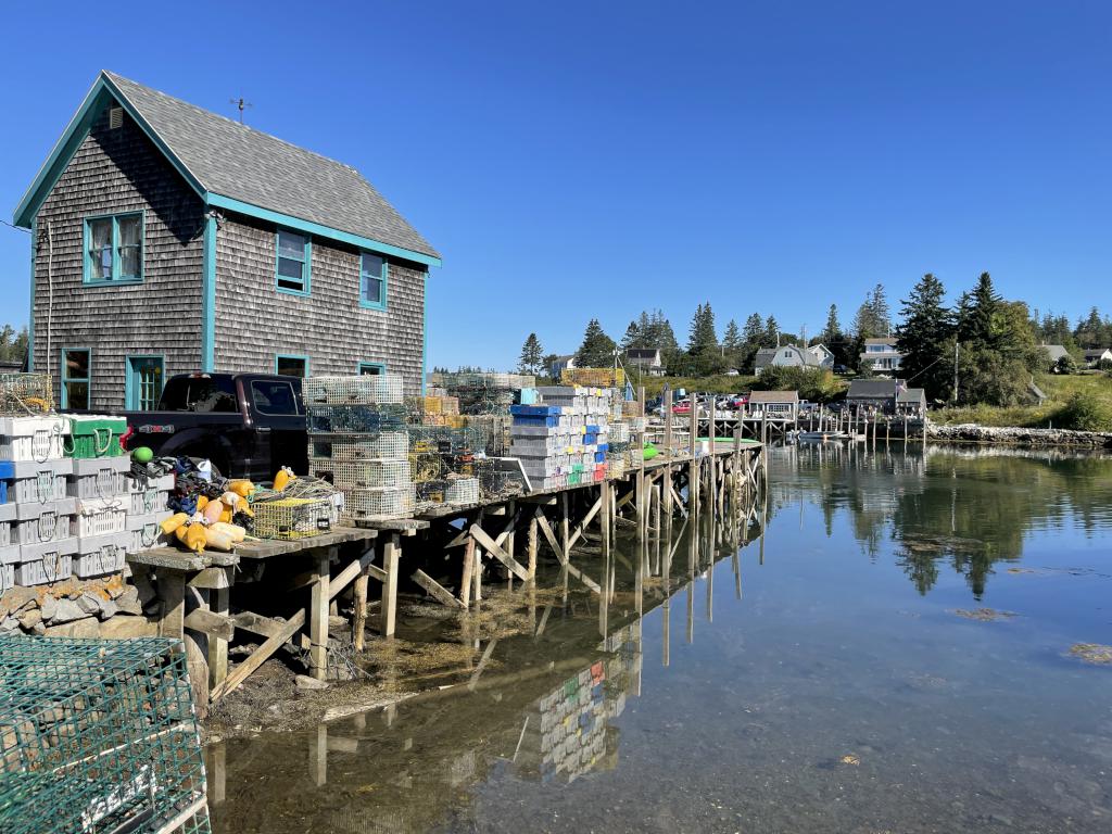 lobstering facility in September at Port Clyde near Monhegan Island off the coast of Maine