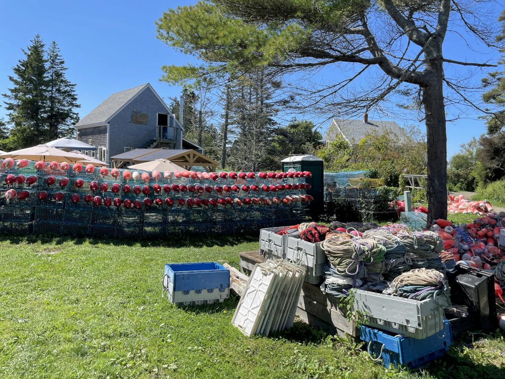 lobster restaurant in September on Monhegan Island off the coast of Maine