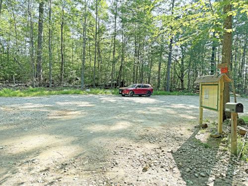 parking in June at Neville Peak in southern NH