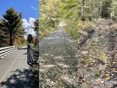 trail sections in October on the North Central Pathway near Winchendon in northern Massachusetts