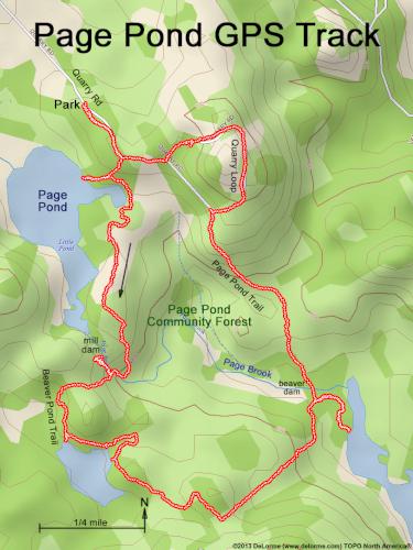 Page Pond Community Forest gps track