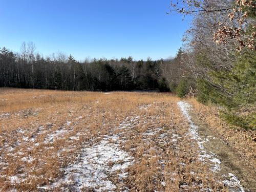 field in December at Pond Parish east in southern NH