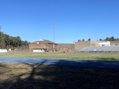 school field in November at Pelham Schools Natural Area in southern NH