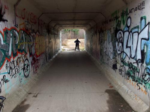 tunnel in November at Peterborough Rail Trail in southern New Hampshire