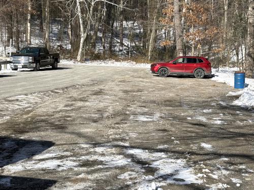 parking in January at Poplar Hill near Methuen in northeast MA