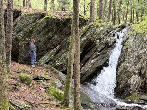falls view in May at Porcupine Falls near Gilsum in southwest NH