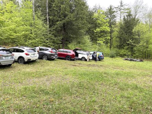 parking in May at Porcupine Falls near Gilsum in southwest NH