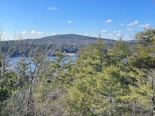 view in December at Lake Potanipo Trail near Brookline in southern NH