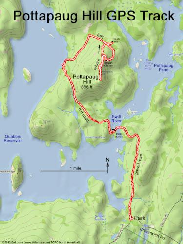 Pottapaug Hill gps track