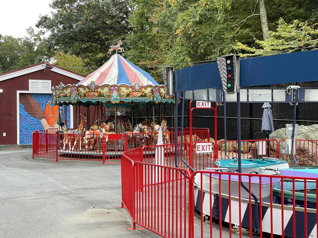 play area in October at Prospect Hill Park near Waltham in northeast MA