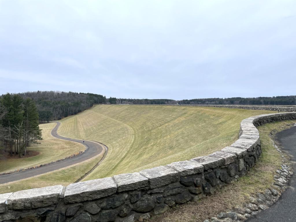 Winsor Dam at Quabbin Reservoir, near Quabbin Hill in central MA