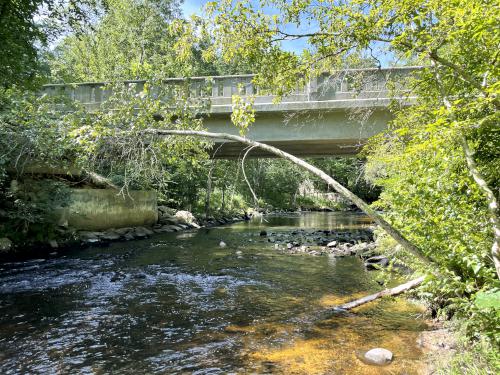 River Street bridge in August over the Quinapoxet River near Holden in eastern Massachusetts