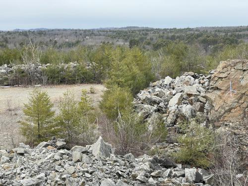 view in February from the shoulder of Bear Hill near Westford in northeast MA