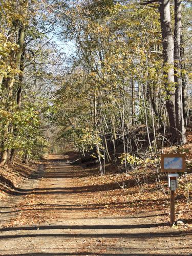 entrance to the Reformatory Trail near Concord, Massachusetts