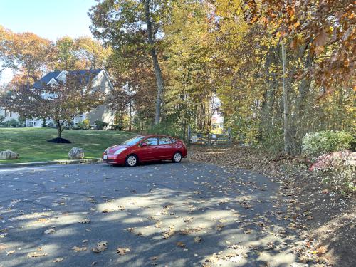 parking in October at Richardson Preserve in northeast MA