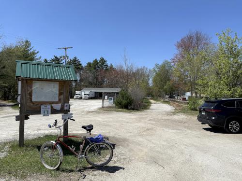 trail end in May on the Rockingham Recreational Rail Trail in southeast NH