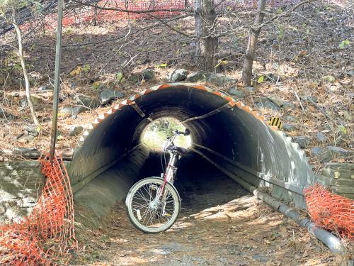 tunnel in October on the Rockingham Recreational Rail Trail in southern NH