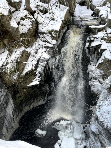 Royalston Falls in December beside the Tully Trail near Royalston in northern Massachusetts