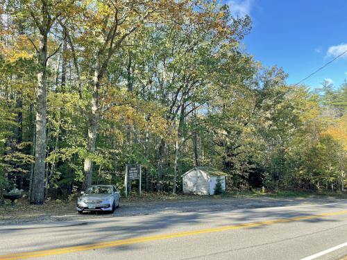 parking in October at Sargent Town Forest in southern New Hampshire