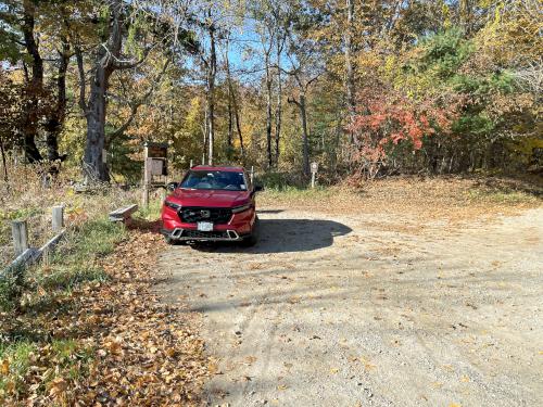 parking in October at Sawyer Conservation Land in southern NH