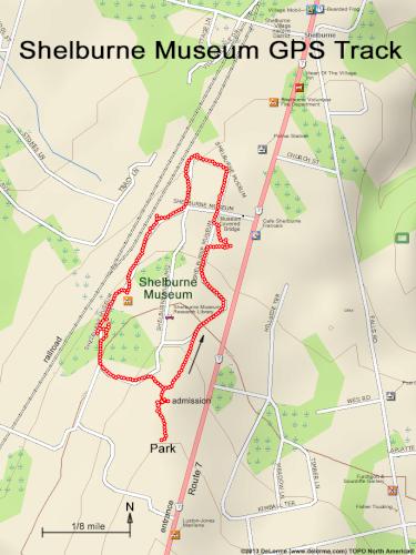 Shelburne Museum gps track