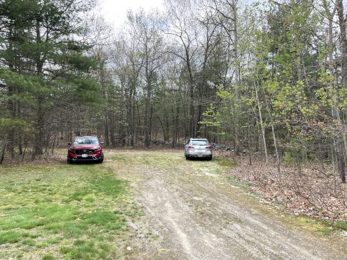 parking in May at Skinner Forest in northeast MA