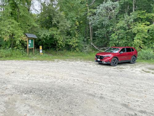 parking in August at Sklar Waterfront Park in southern NH