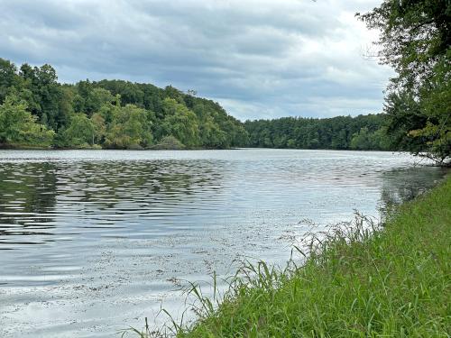 Merrimack River in August at Sklar Waterfront Park in southern NH