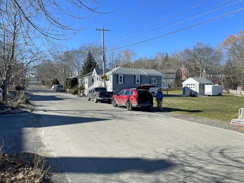 parking in February at South Woods in northeast MA