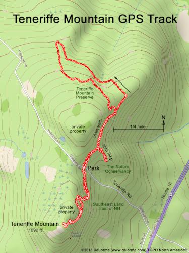 Teneriffe Mountain gps track