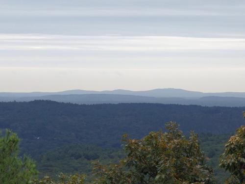 view toward Mount Agamenticus from Teneriffe Mountain in New Hampshire