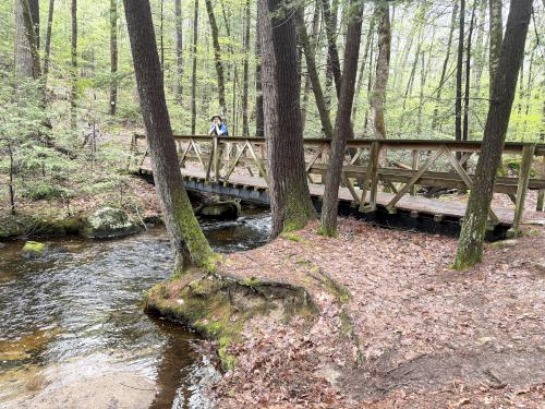 bridge at Tucker Brook Town Forest in southern NH