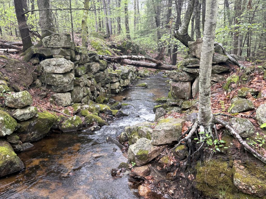 mill site at Tucker Brook Town Forest in southern NH