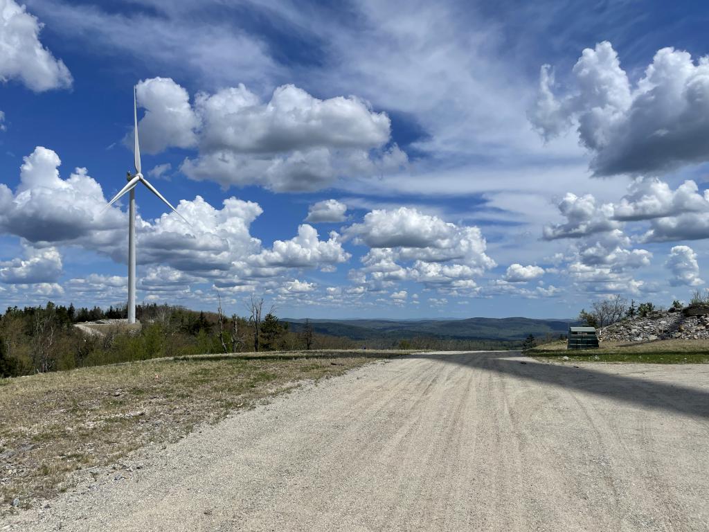 summit view in May from Tuttle Hill in southwestern New Hampshire